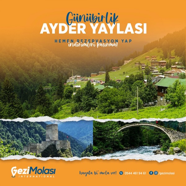 AYDER YAYLASI PAKET TURU