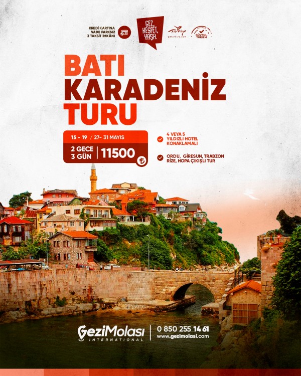 BATI KARADENİZ TURU
