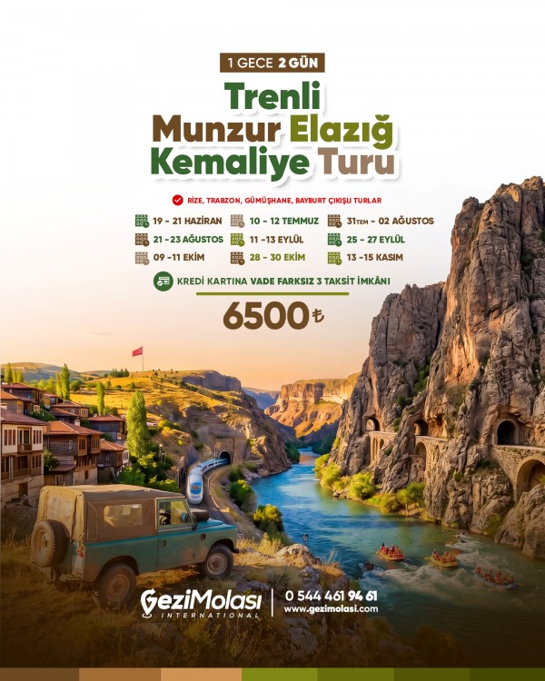 MUNZUR GÖZELERİ - ELAZIĞ - KEMALİYE TURU